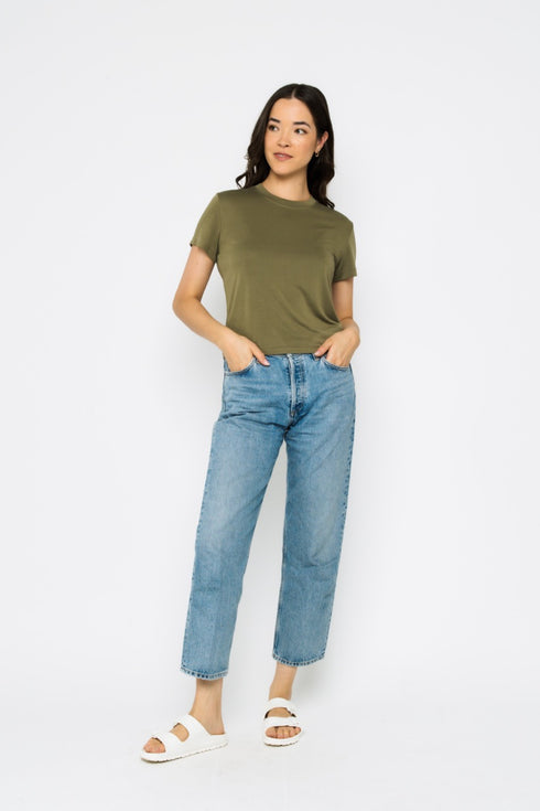 Claire-Crew Tee